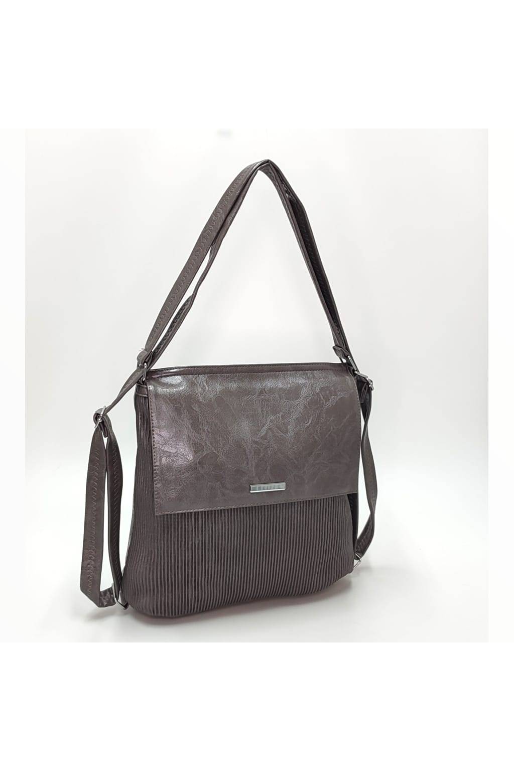 Dámska kabelka ruksak 2v1 S1822 tmavo sivá www.kabelky vypredaj (6)