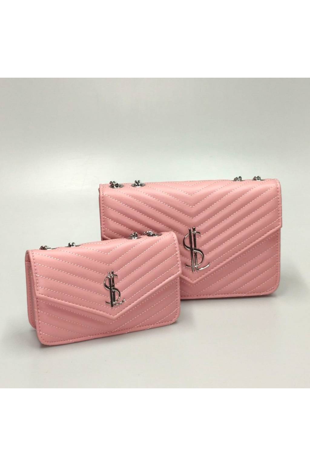 Set dámskych kabeliek ML 185 svetlo ružový www.kabelky vypredaj (35)