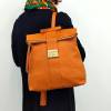 Damen-Lederrucksack 5852 orange