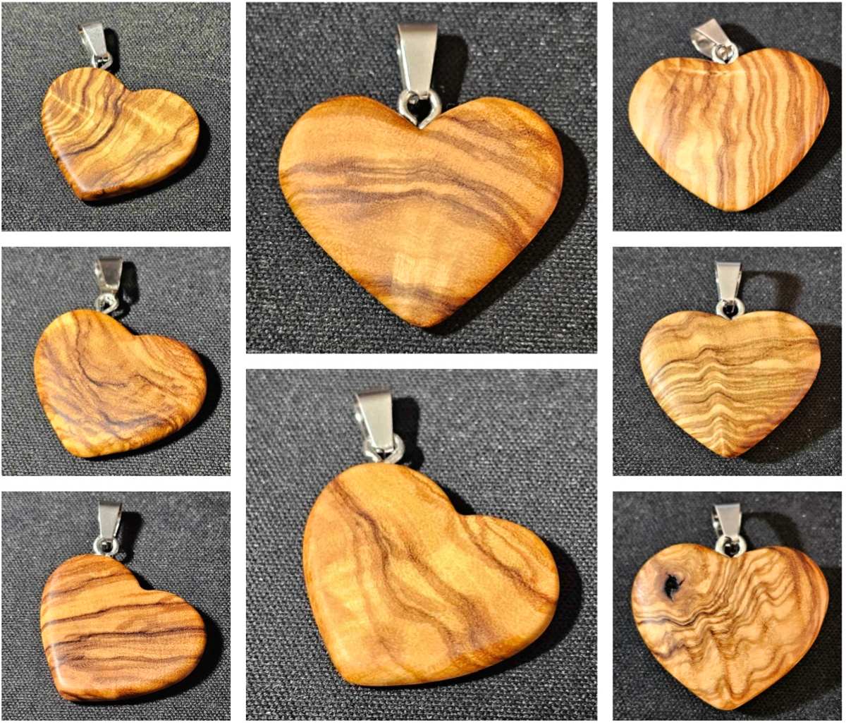 Olivové srdce - každý kus je originál