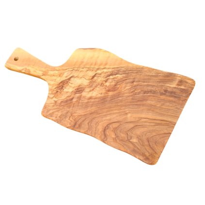 Servírovací prkénko z olivového dřeva – 34 × 15 cm s rukojetí