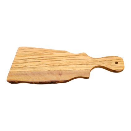 Servírovací prkénko z olivového dřeva 39 × 15 cm s rukojetí