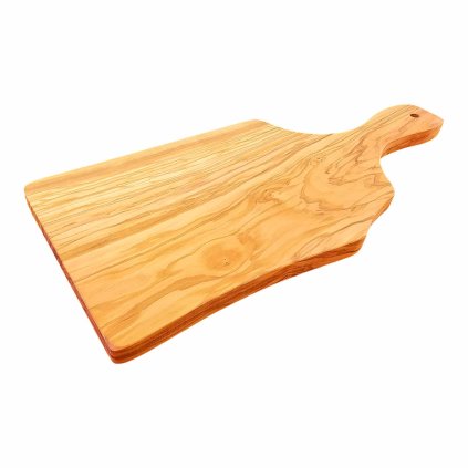 Servírovací prkénko z olivového dřeva – 42 × 18 cm s rukojetí