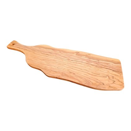 Servírovací prkénko z olivového dřeva 45 × 13 cm s rukojetí