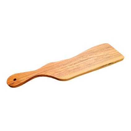 Servírovací prkénko z olivového dřeva 49 × 13 cm s rukojetí