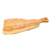 Olivové servírovací prkénko 39 × 15 cm s tvarovanou rukojetí