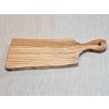 Servírovací prkénko z olivového dřeva – 30 × 12 cm s rukojetí (motiv ryby)