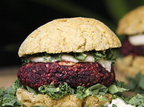 Veggie Burger mit Hanf