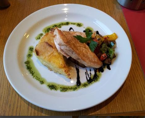 Hanfgemüse mit Putenschnitzel