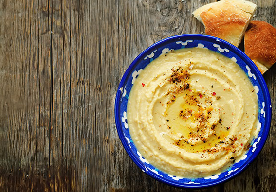 Hummus mit Hanfsamenöl