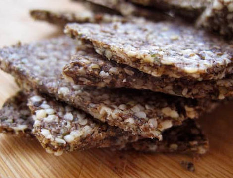 Raw Hanf- und Leinsamen Crackers