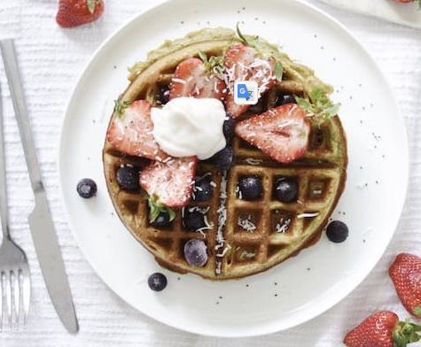 Vegane Hanfprotein-Waffeln