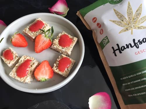 Weisse Schoko Hanf-Amaranth Bites