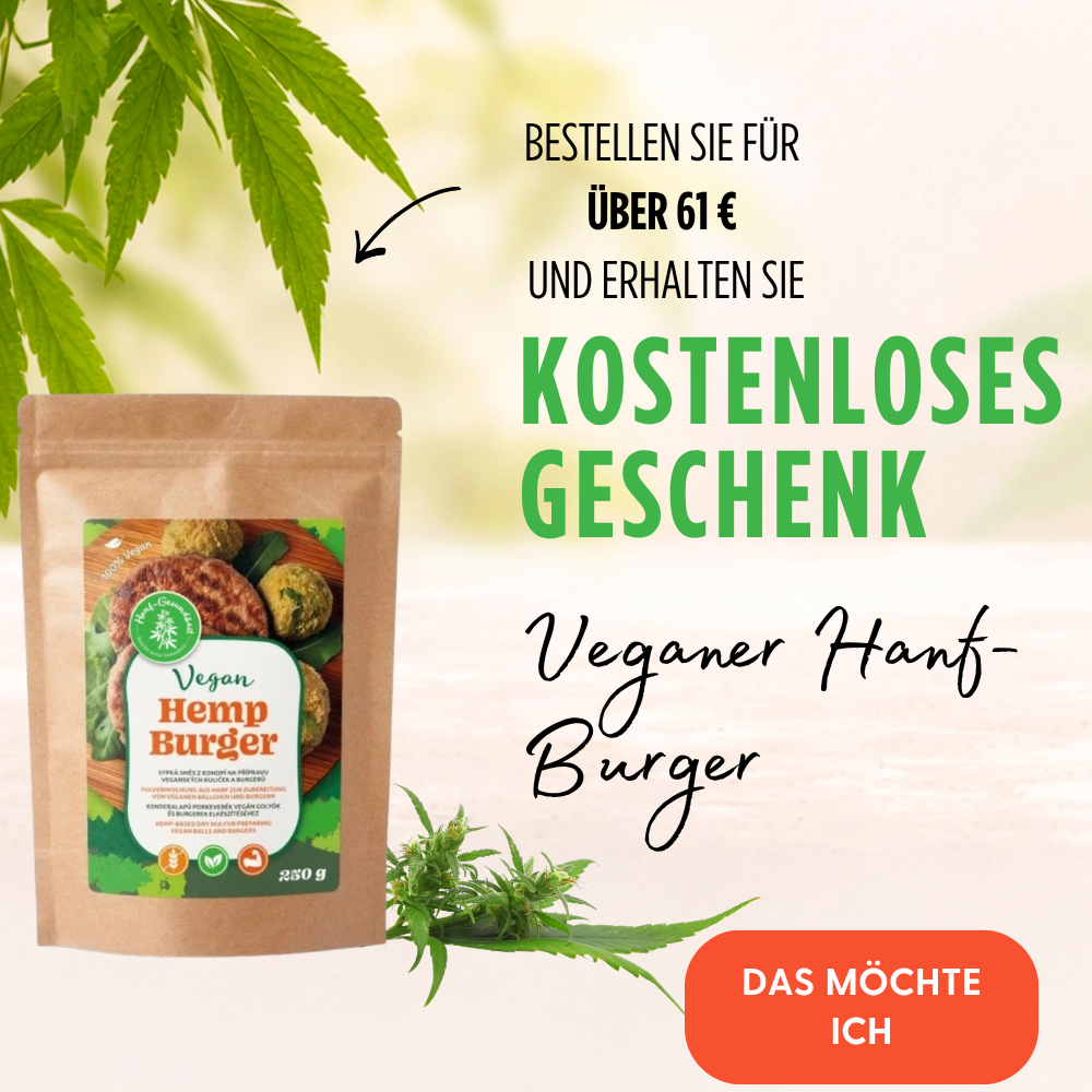 Veganer Hanf-Burger gratis