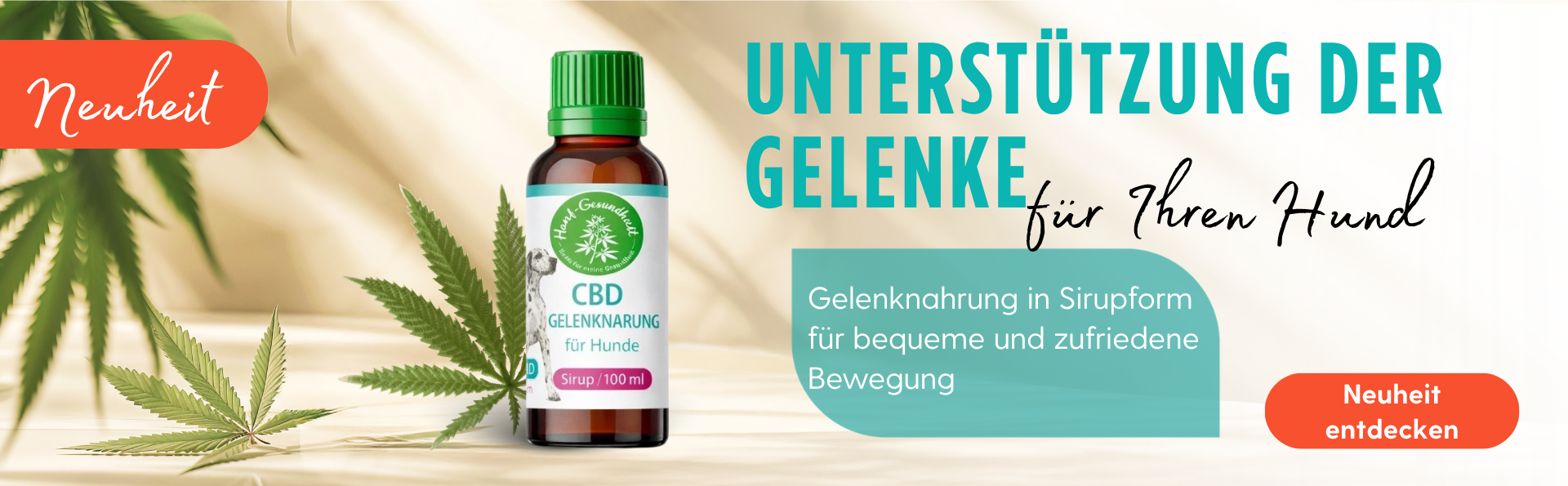 Unterstützen Sie die Gelenke Ihres Hundes!