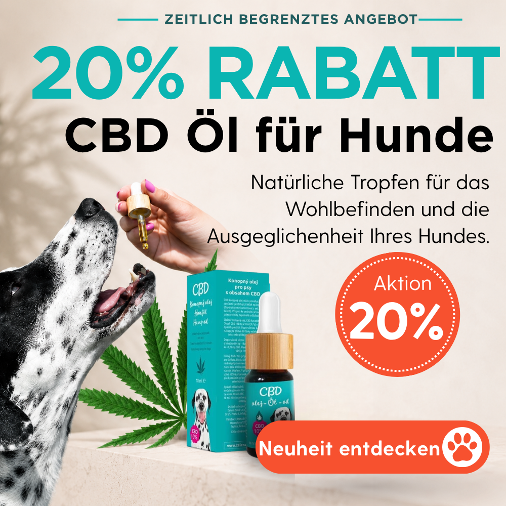 Rabatt auf CBD Öl für Hunde