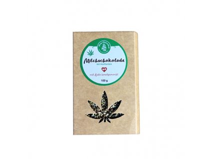 Milchschokolade mit Hanfsamen