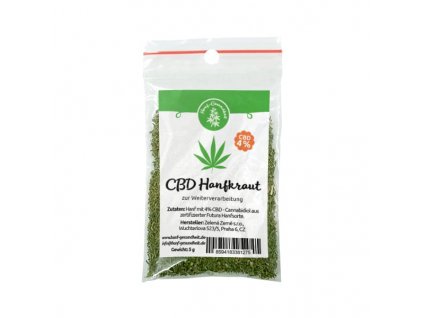 CBD Hanfkraut 4% zur Weiterverarbeitung, 5g