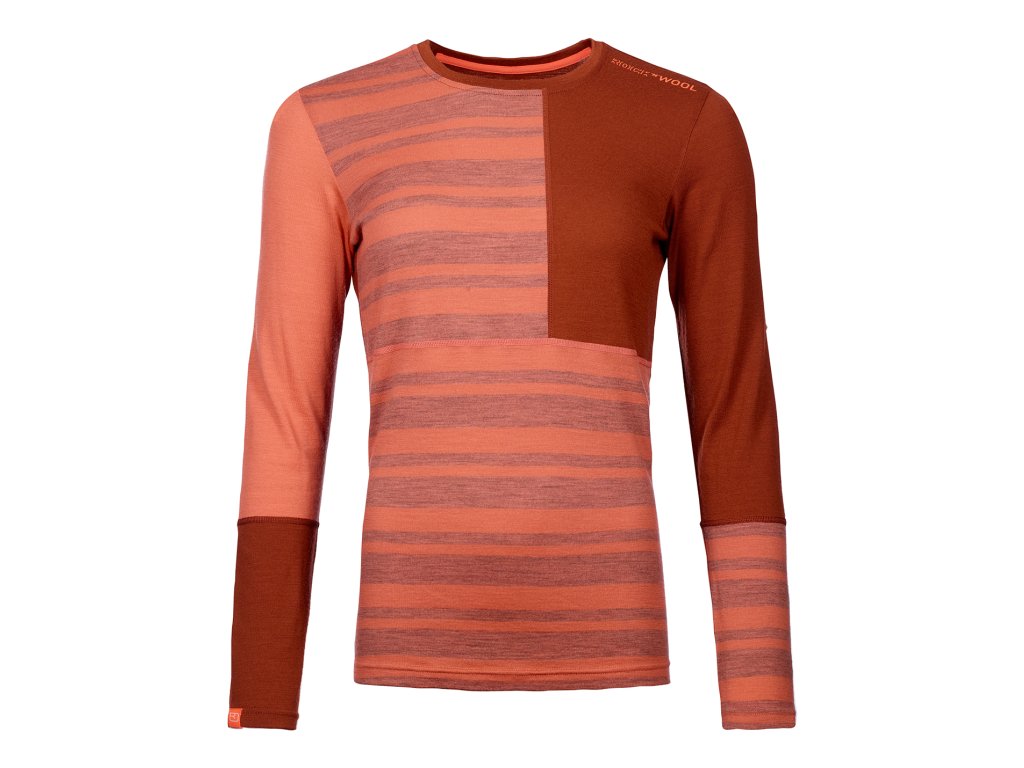 185 Rock'N'Wool Long Sleeve Women's (Size L, Color Coral)