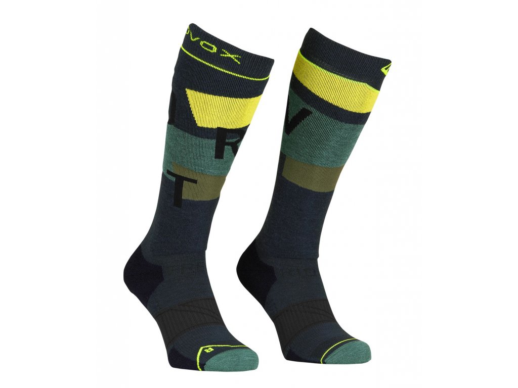 Freeride Long Socks Cozy Men's (Size 42-44, Color Black Steel)