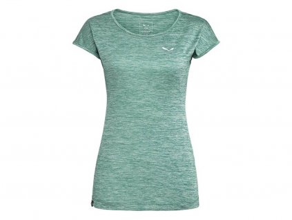 salewa puez melange dry s s tee w feldspar green mel prd 26167 5