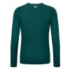 185 Merino Brand Outline Long Sleeve Women's (Size M, Color Dark Pacific)