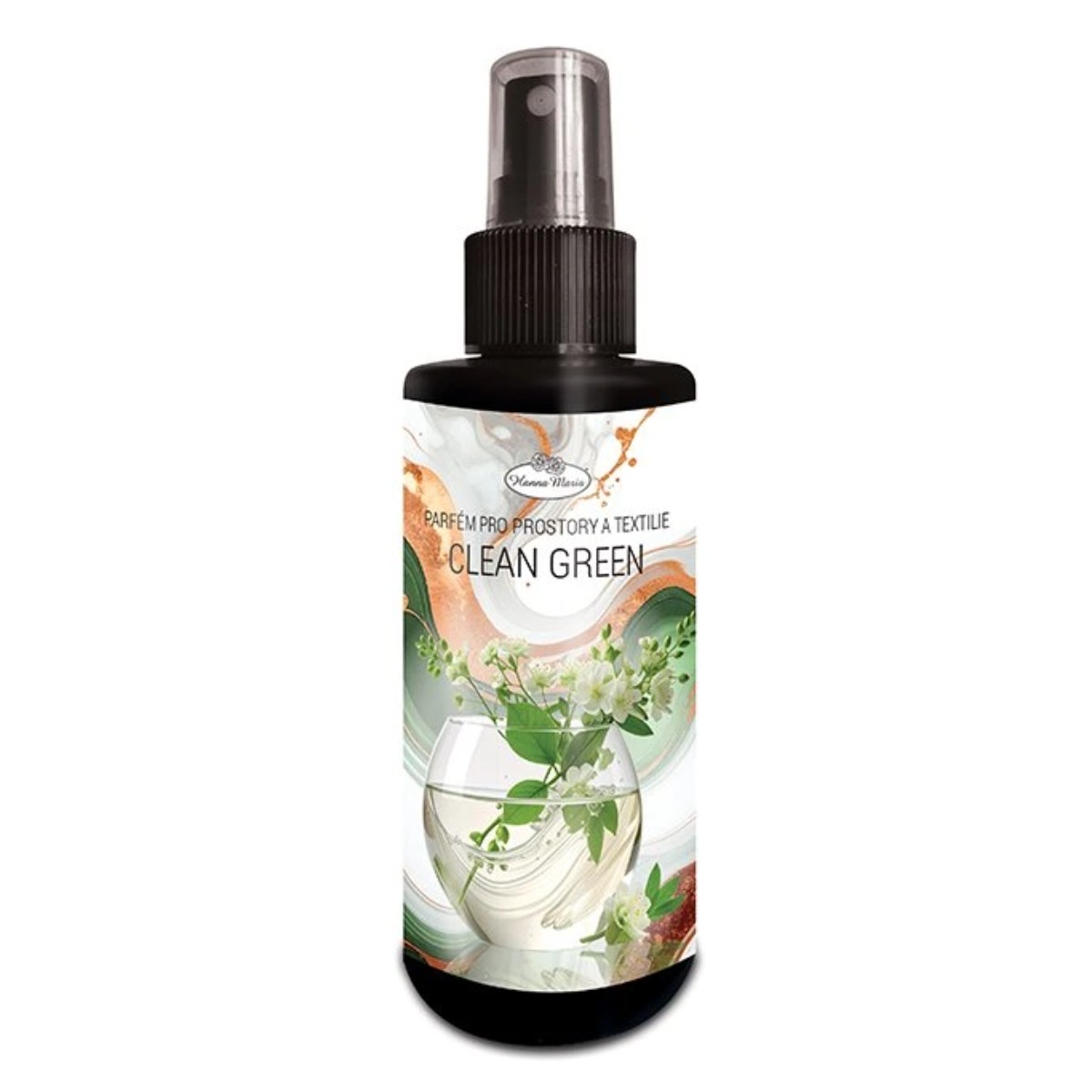 Přírodní složení parfému CLEAN GREEN pro prostory a textilie