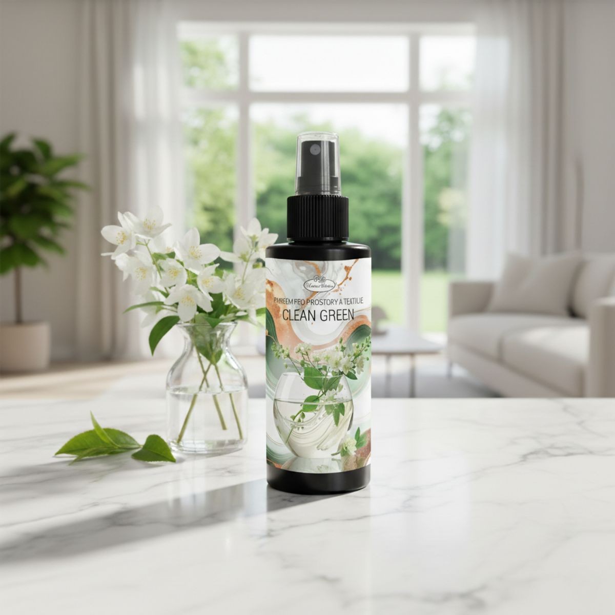 Parfém CLEAN GREEN pro prostory a textilie s přírodními složkami