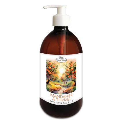 sprchac 2v1 Wild MANDARINKA 2024 500 ml bila pumpicka