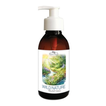 Mandlovy olej WILD NATURE 2024 150 ml hnedy plast s bilou pumpickou