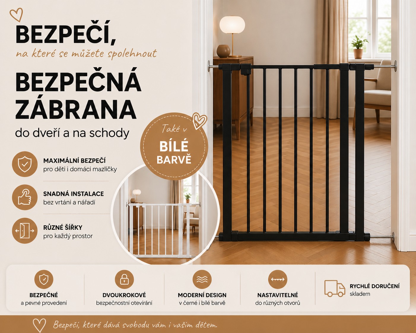 Bezpečnostní zábrany pro děti - mobil