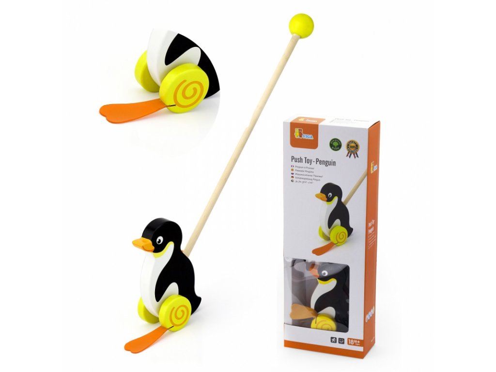 dřevěná hračka tučňák|Hannel