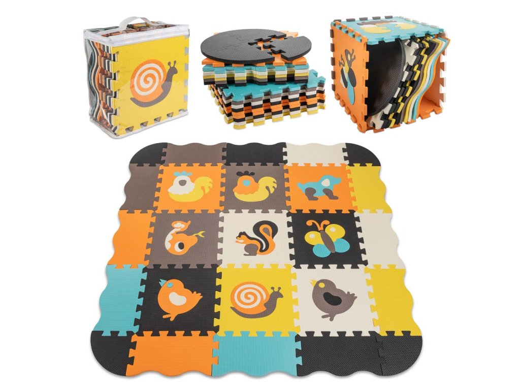 Foam puzzle mat playpen for children 25el colorful 114cm x 114cm x 1cm 105393