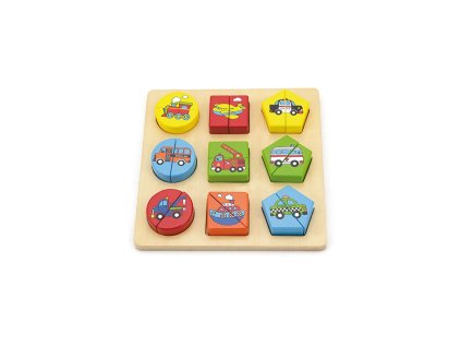 Dřevěné puzzle Viga - Vozidla|Hannel
