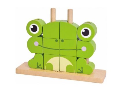 Dřevěná 3D žába|Hannel
