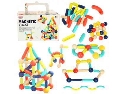 Magnetic blocks for small children 64 pieces in a box 132977