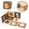 Children s foam mat puzzle 9el beige brown black 85cm x 85cm x 1cm 105390