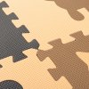 Children s foam mat puzzle 9el beige brown black 85cm x 85cm x 1cm 105389