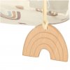 Children s swing fabric wooden hanging rainbow 135081