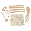 Children s swing fabric wooden hanging rainbow 135078