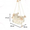 Children s swing fabric wooden hanging rainbow 135076