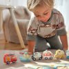 Tooky Toy Dřevěné Montessori puzzle - Auta, Letadlo, Loď