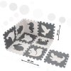 Foam puzzle mat for children 9 el black ecru 85cm x 85cm x 1cm 105347