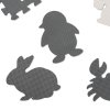 Foam puzzle mat for children 9 el black ecru 85cm x 85cm x 1cm 105348