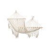 Garden hammock boho tassels 200cm ecru 250kg 153810