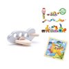 Dárková sada pro kluky – Dřevěné letadlo + Puzzle Letadlo + Navlékací bloky Safari (3 ks)
