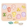 Dřevěné puzzle počítání ovoce| Hannel