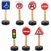 Sada dřevěných dopravních značek|Hannel