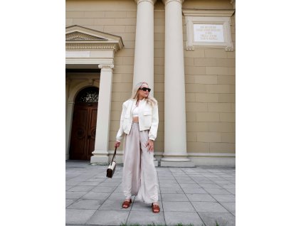 Letní kalhoty - světle šedé (M-L)