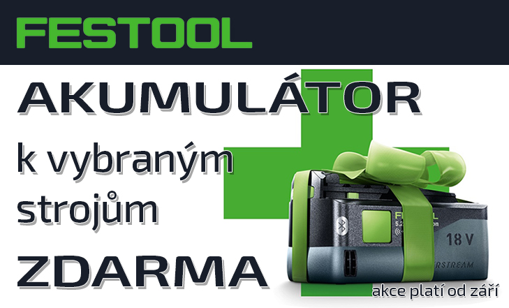 Akumulátor FESTOOL zdarma